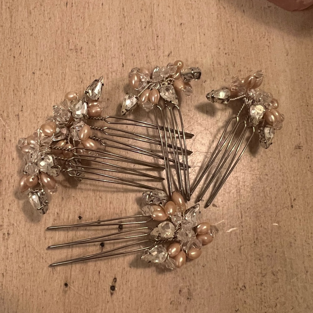 Pearl and Rhinestone Bridal Hair Accessories- High quality